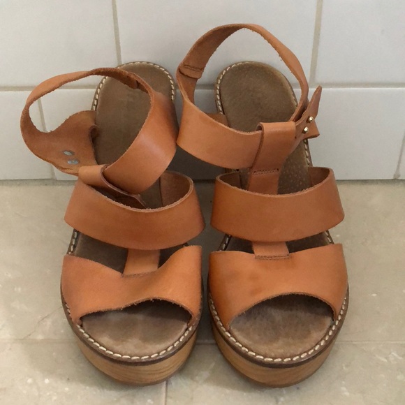 Free People Dule Platform Heel in Tan size 38/8 - Picture 2 of 7